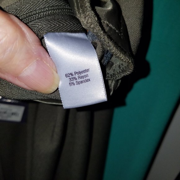 GORGEOUS FIT & DRAPE Jennifer Lopez "FOREST IVY" GREEN/Brownish Slacks NWT SZE 6 - Picture 10 of 10